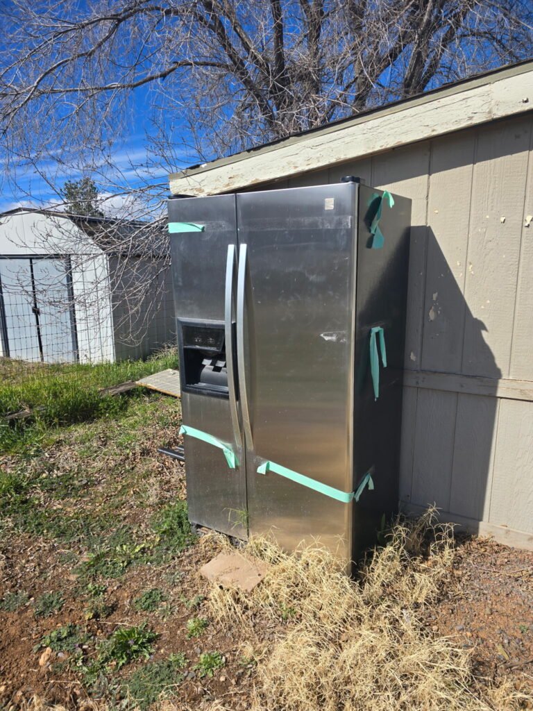 Refrigerator removal: before we started