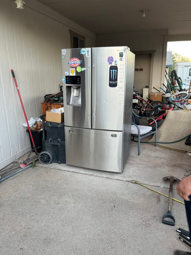 Refrigerator removal in Flagstaff: fridge ready to haul away