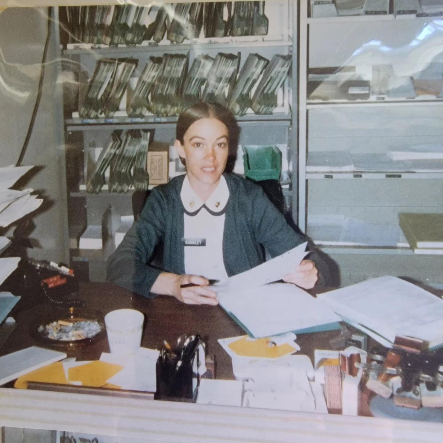 Ryan Kanaley’s mother during her U.S. Army service